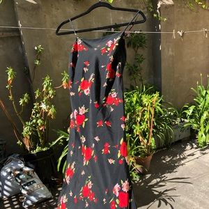 Vintage 90s midi flower dress